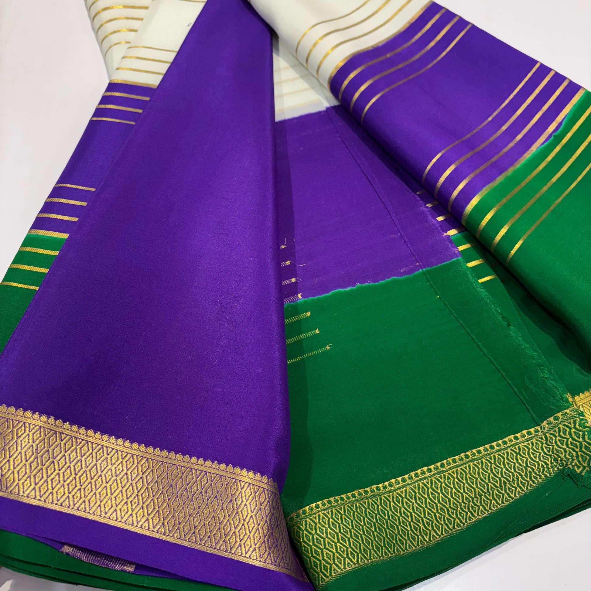 3D Mysore Silk Saree