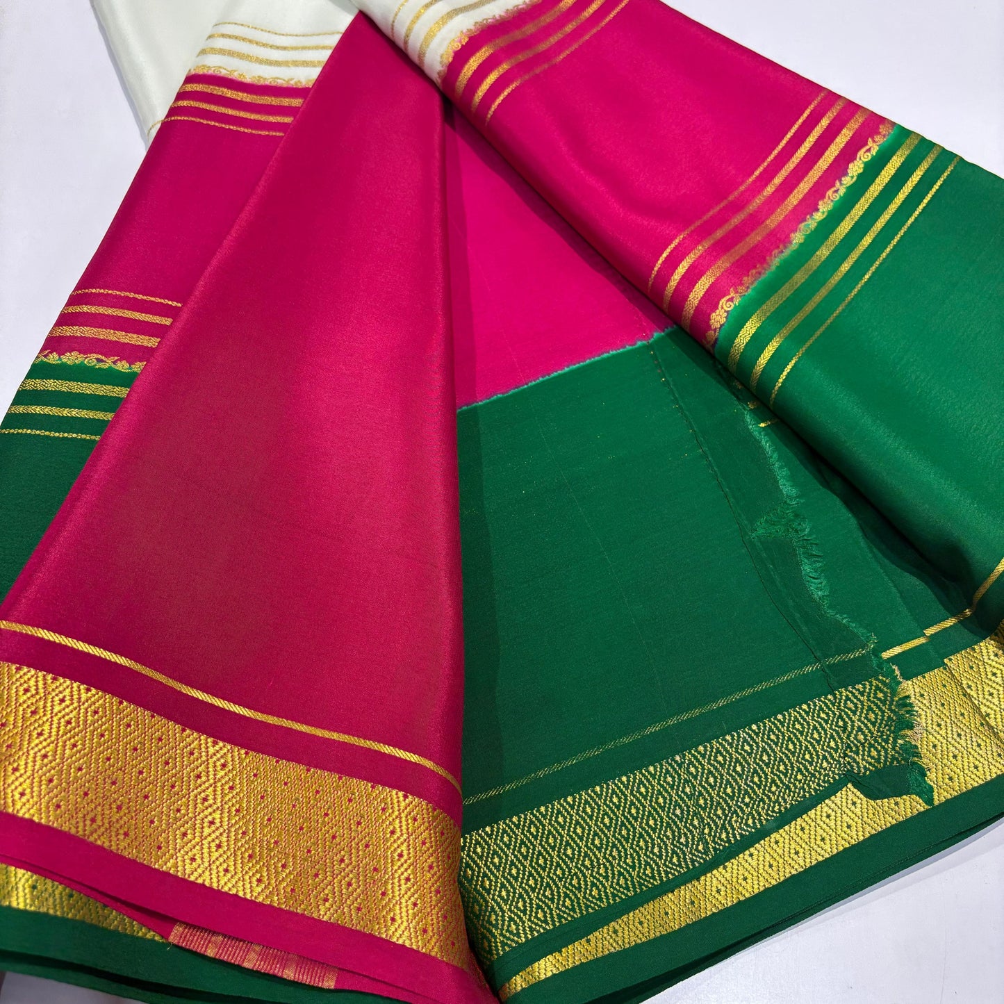 3D Mysore Silk Saree