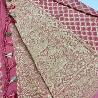 Silver Zari Banaras Saree