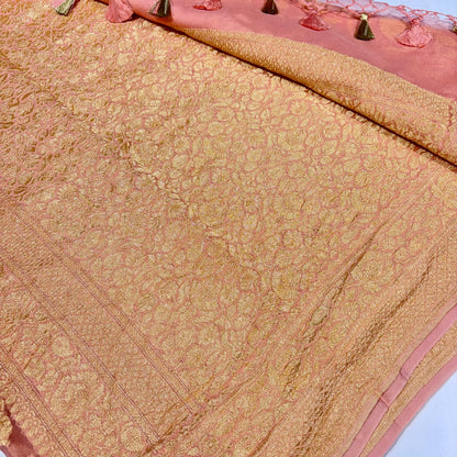 Pure Banarasi Khadi Georgette Saree