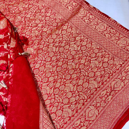 Pure Banarasi Khadi Georgette Saree