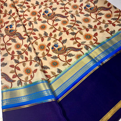 Printed Pure Mysore silk saree