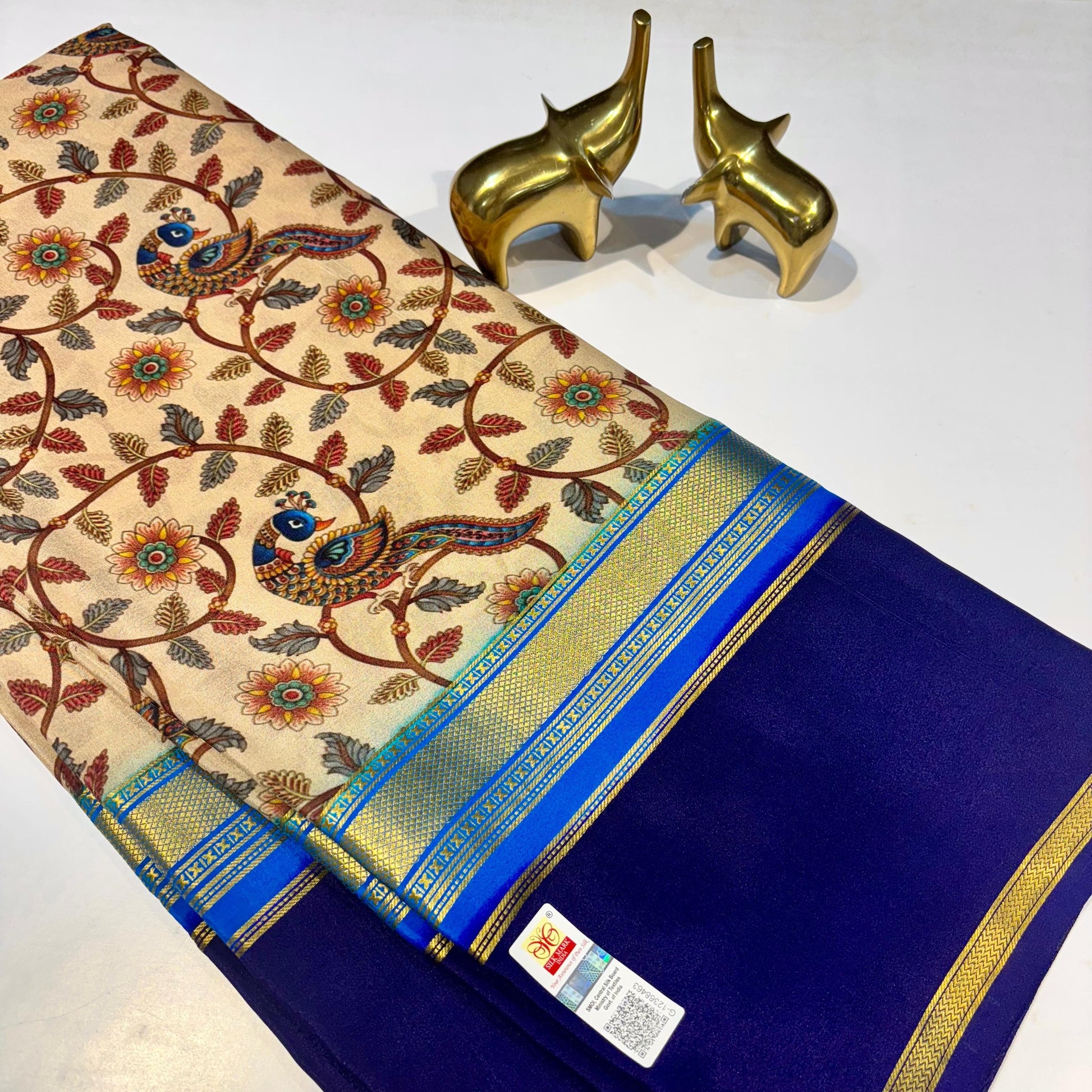 Printed Pure Mysore silk saree