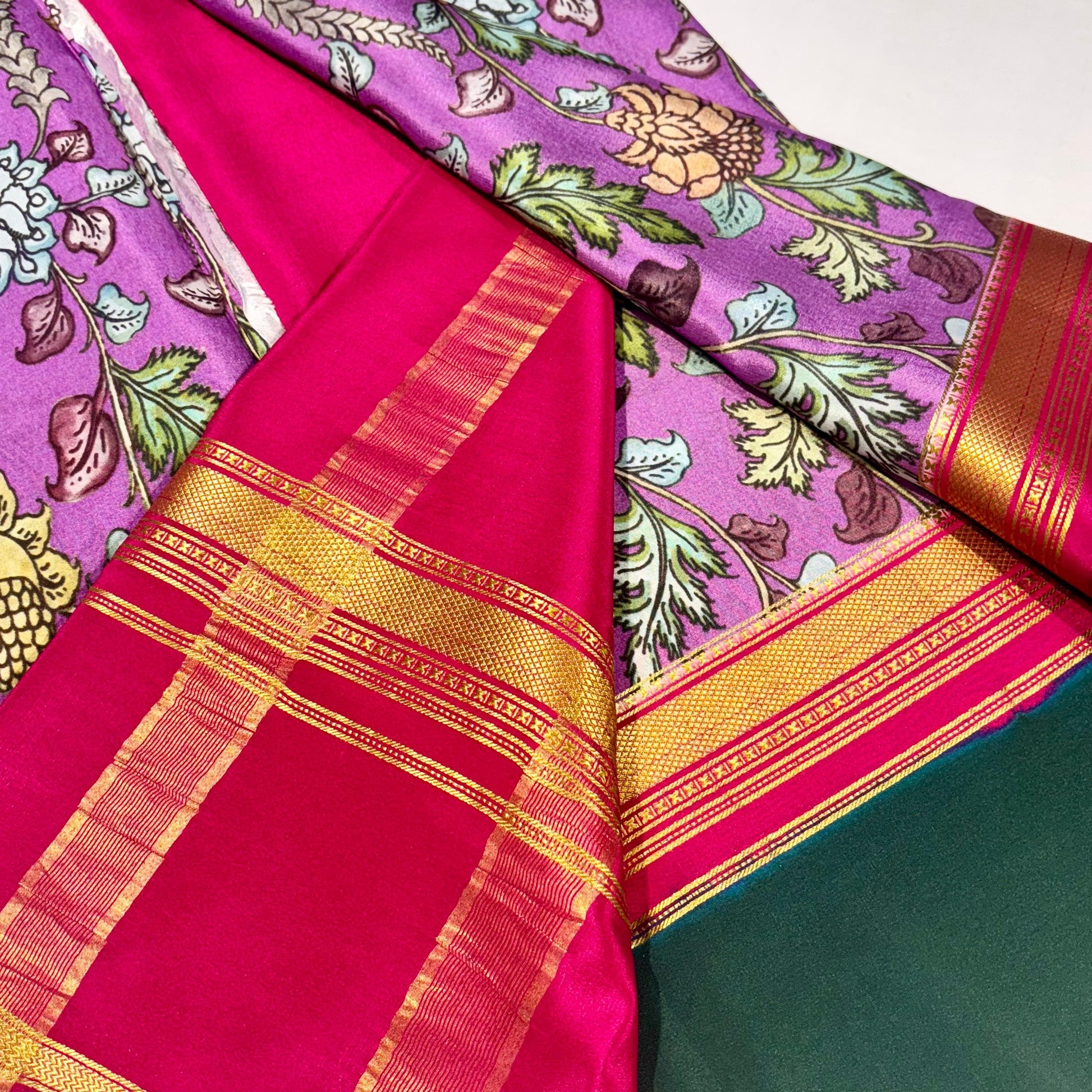 Printed Pure Mysore silk saree