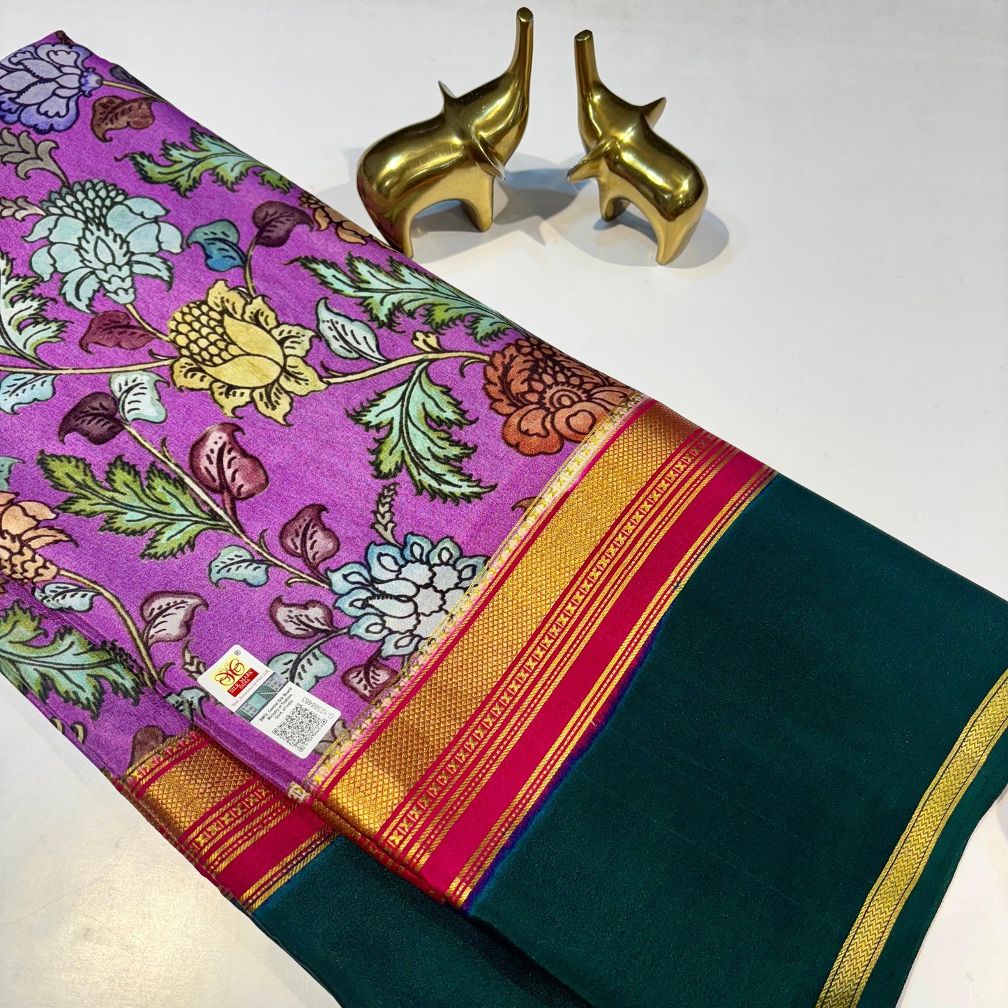 Printed Pure Mysore silk saree