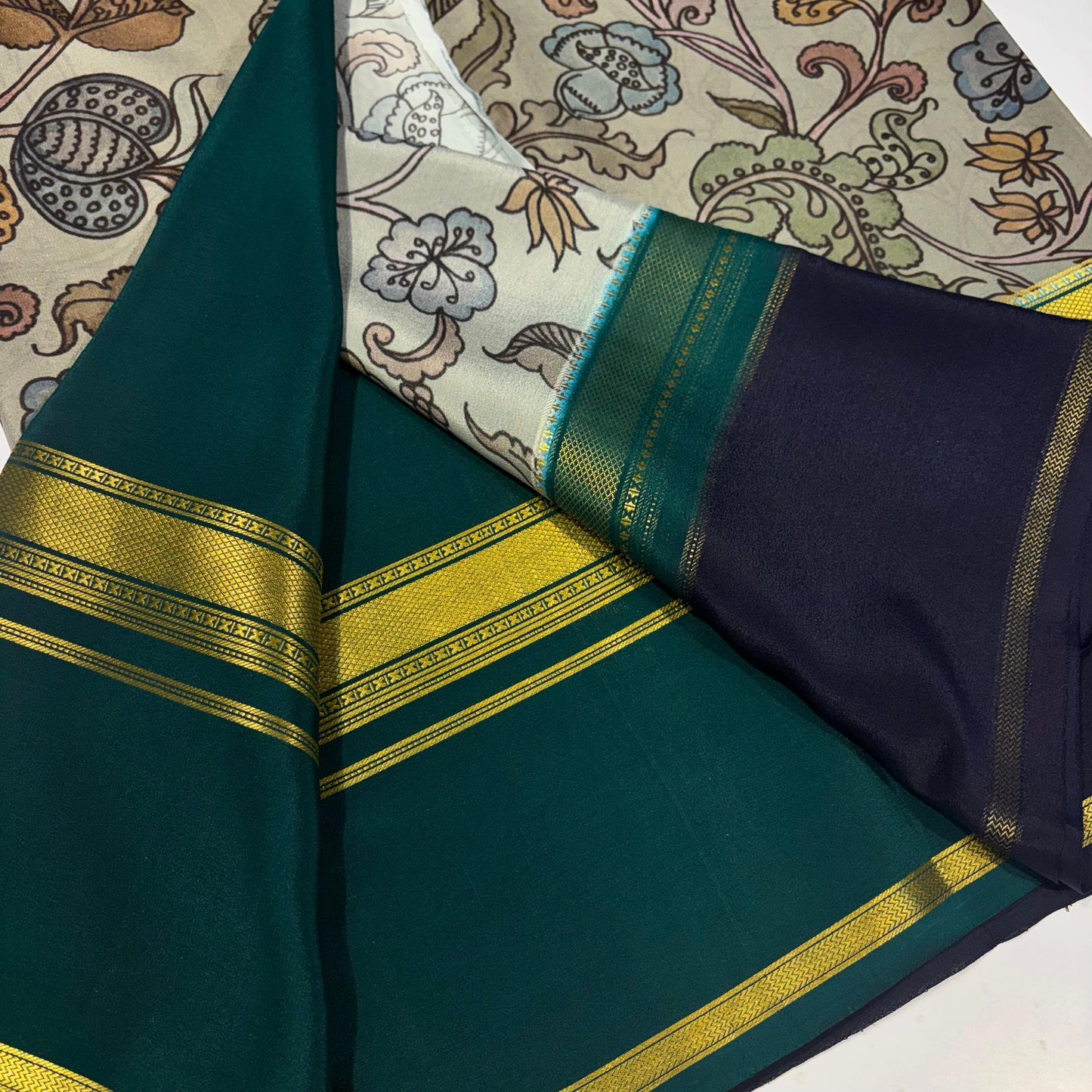 Printed Pure Mysore silk saree