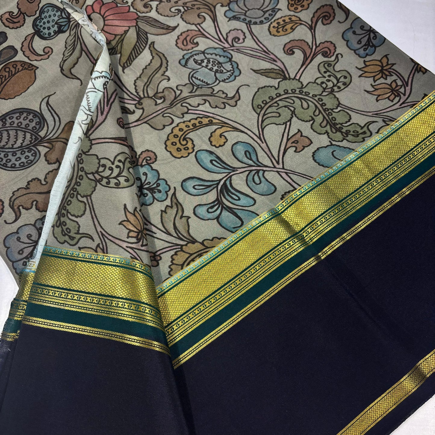 Printed Pure Mysore silk saree