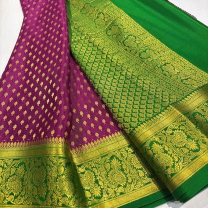 Brocade Mysore Silk Saree