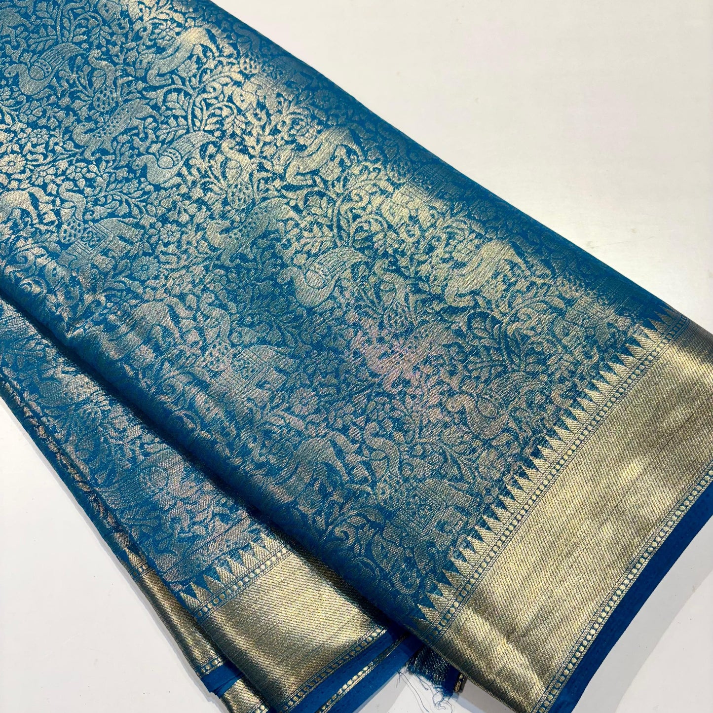 Semi Brocade Mysore Crepe Silk Saree