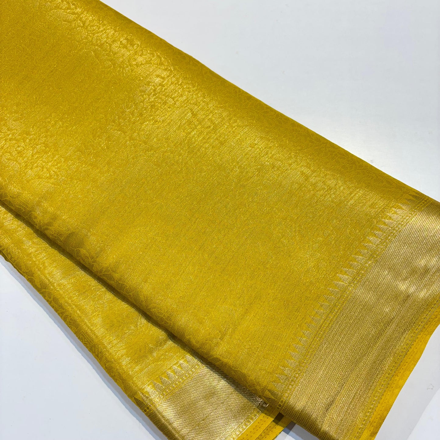 Semi Brocade Mysore Crepe Silk Saree