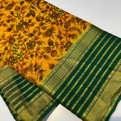 Semi Mysore Silk Printed Saree