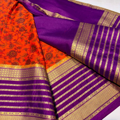 Semi Mysore Silk Printed Saree