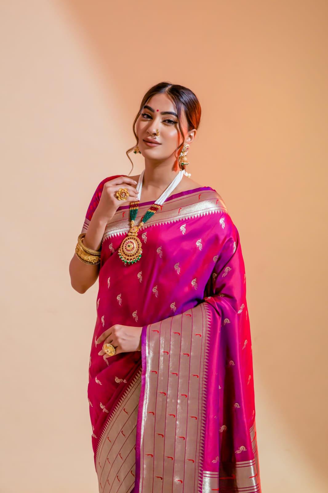 Pure Paithani Silk sarees with Zari Weaving