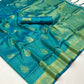 Beautiful Nylon Chinon Two Tone Weaving Silk Saree | Soft Silk Weaving All Over Butta
