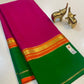 Pure Mysore Silk Saree | 3D Contrast Border | 100 Grams
