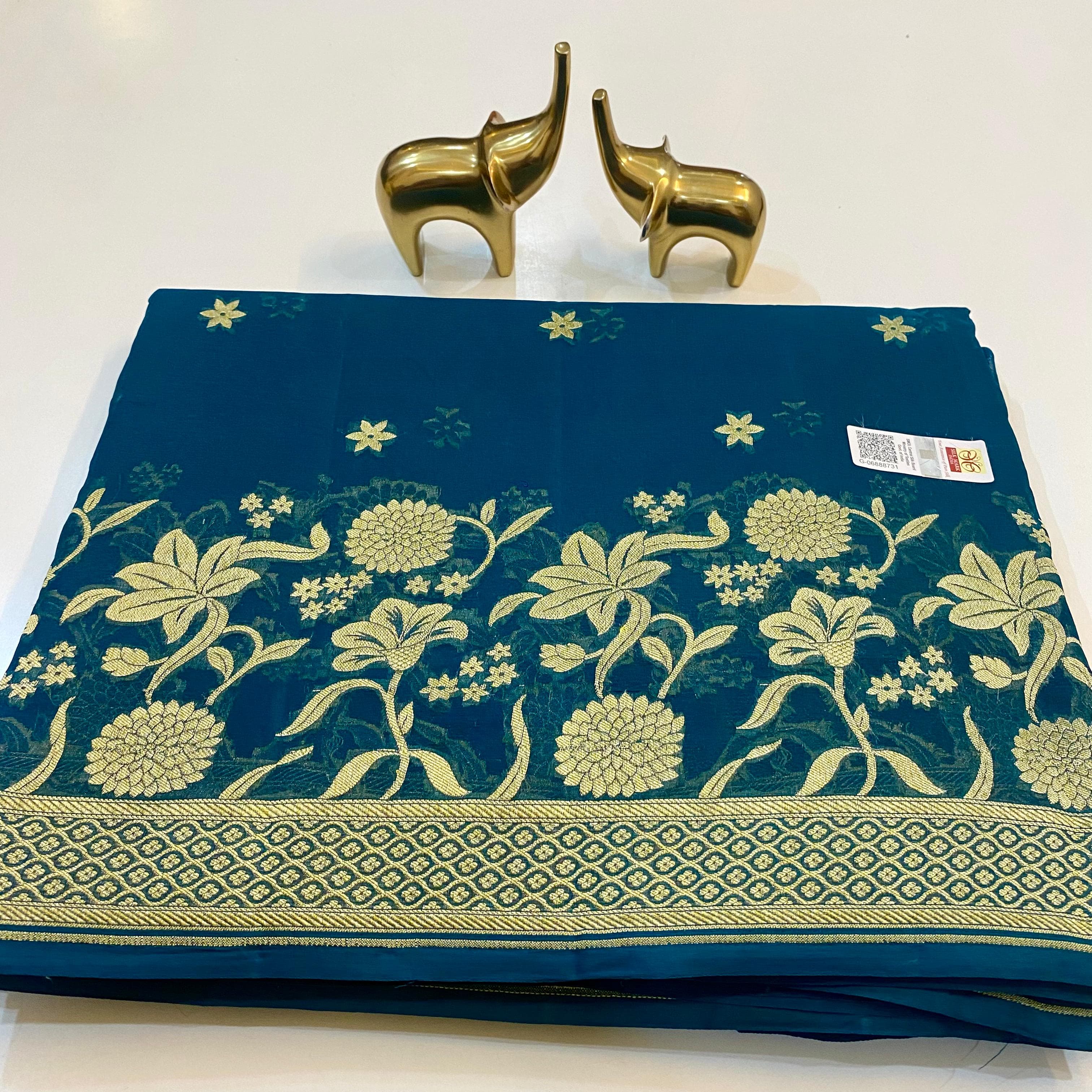 Pure Khadi Chiffon Saree, Technics : Handloom, Pattern : Printed at Rs  3,500 / Piece in Varanasi