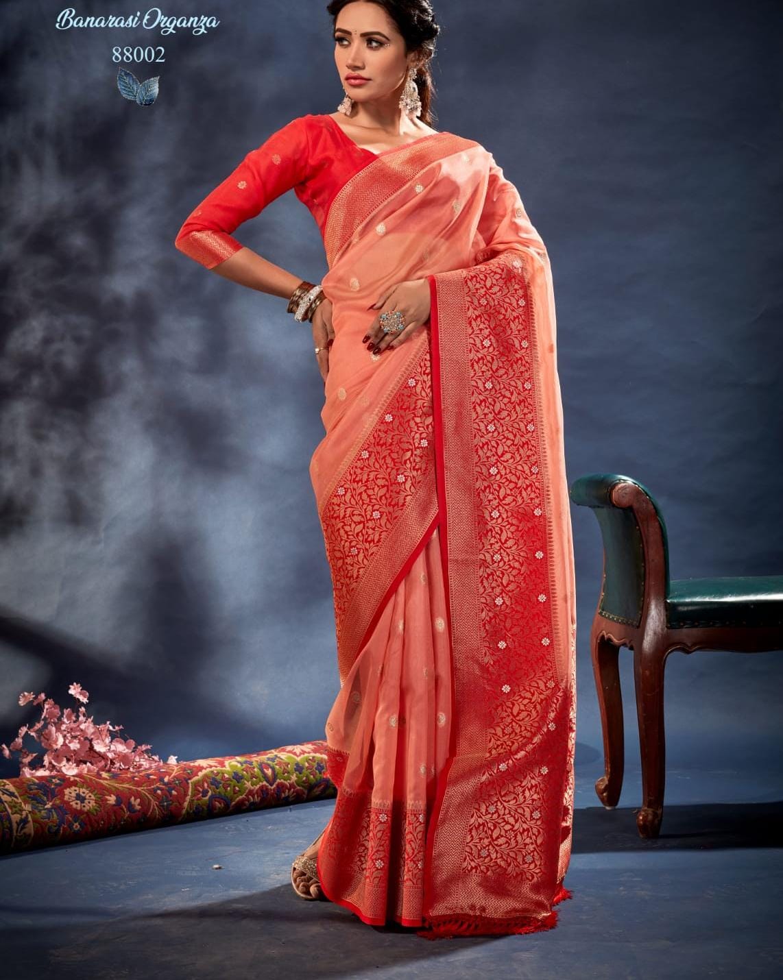Designer Organza Saree | Banarasi Silk