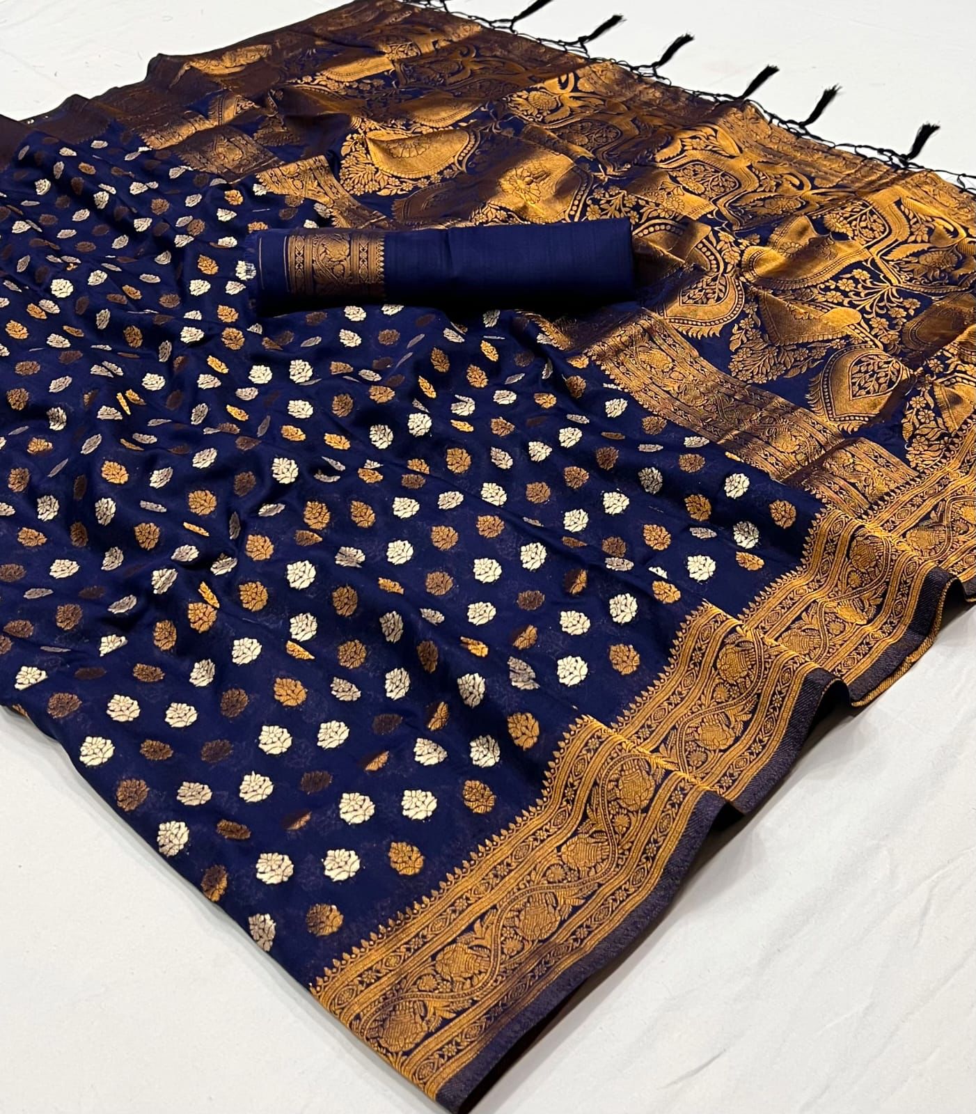 Khadi Banaras Saree | Designer Zari Weaving