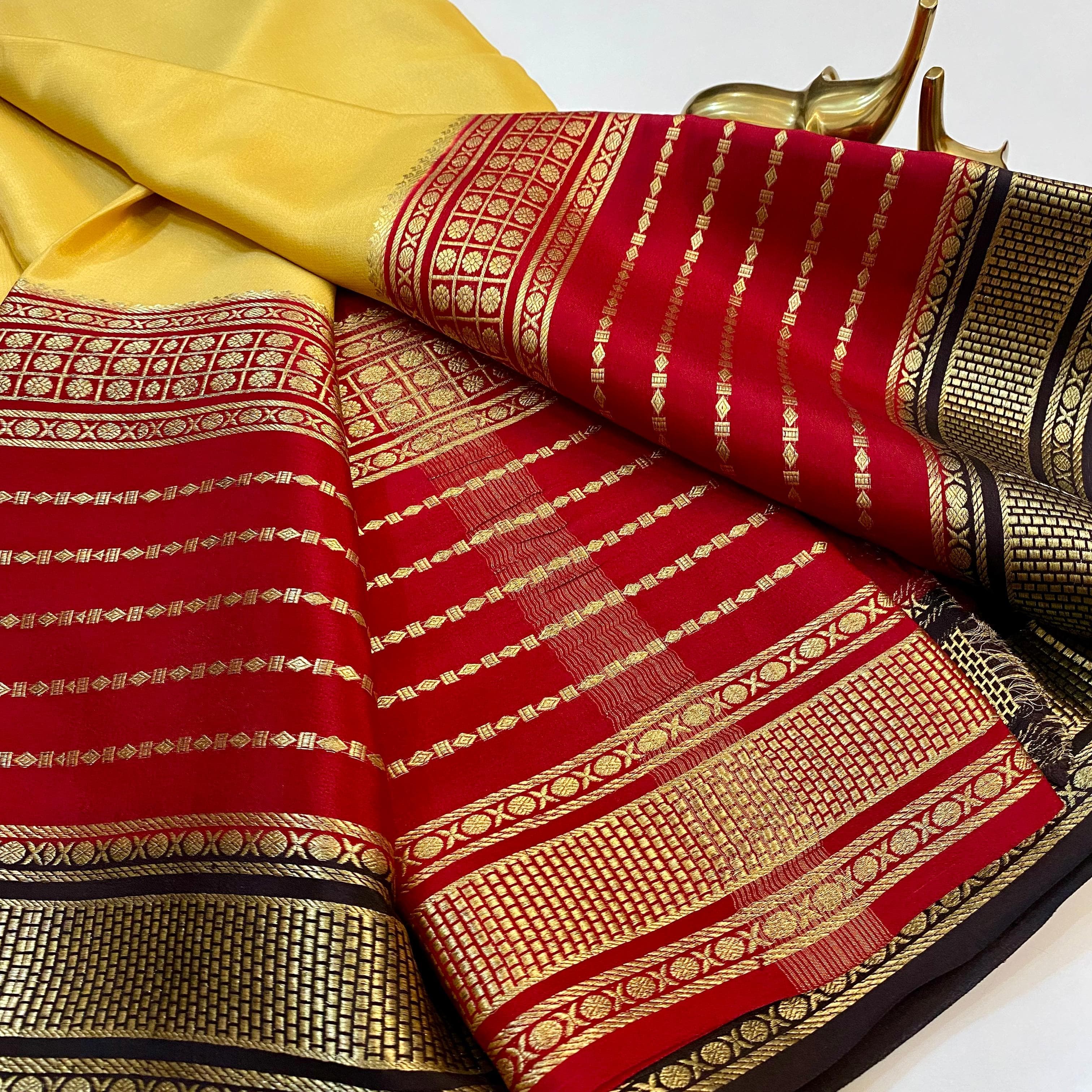 KSIC grade pure Mysore Crepe silk... - Sangeetha Fashions, | Facebook