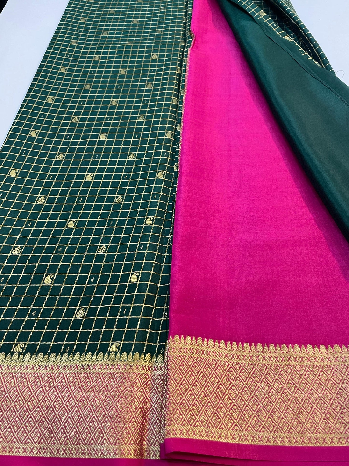 Pure Mysore Silk Saree | 120 Gram KSIC Grade Thickness