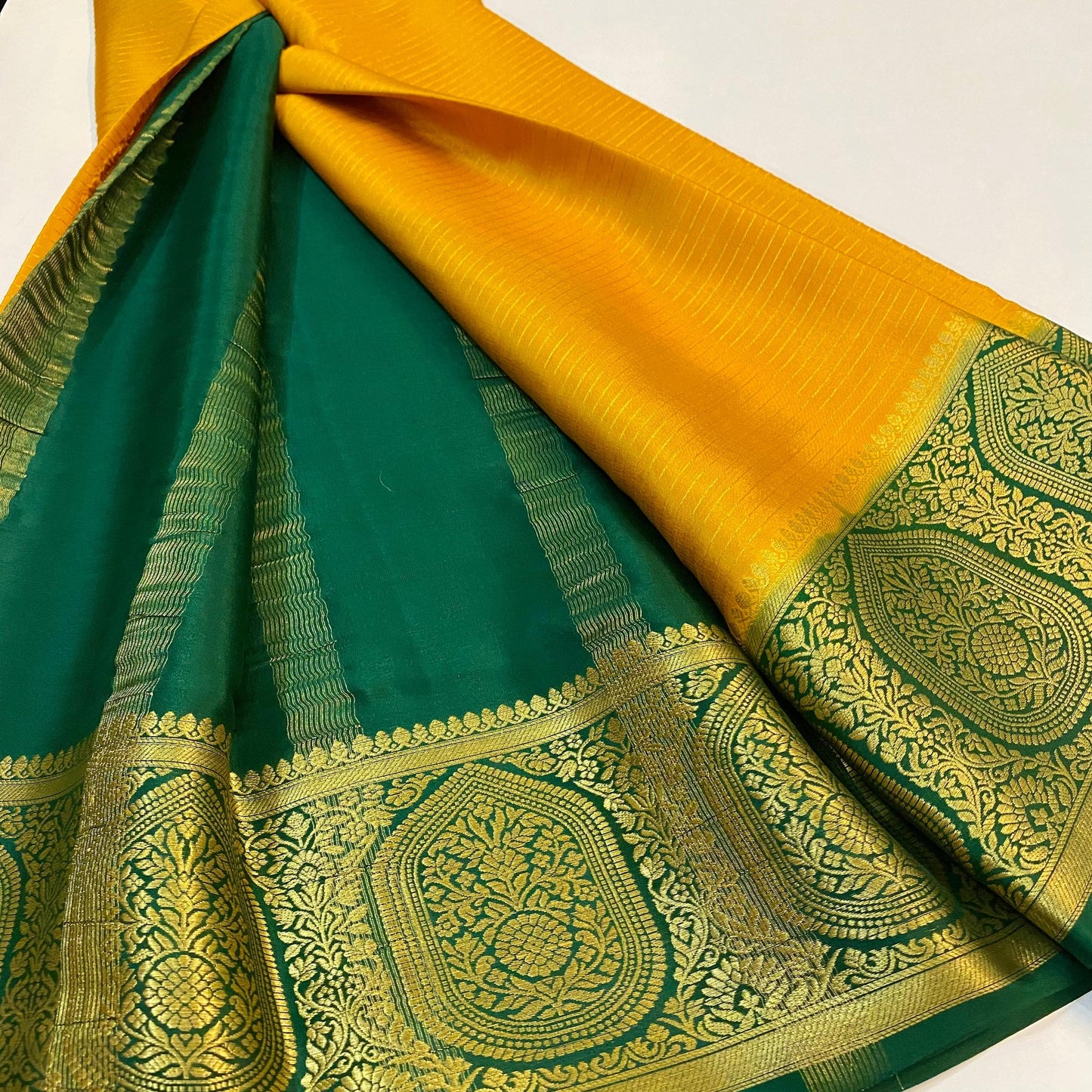 Pure Mysore Silk Saree | 110 grams | KSIC grade | Silk Certification