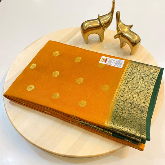 Pure Mysore Silk Saree | 80 grams | Silk Certification