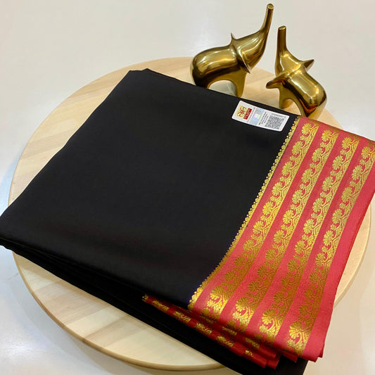 Pure Mysore Silk Saree | 100 Gram KSIC Grade Thickness