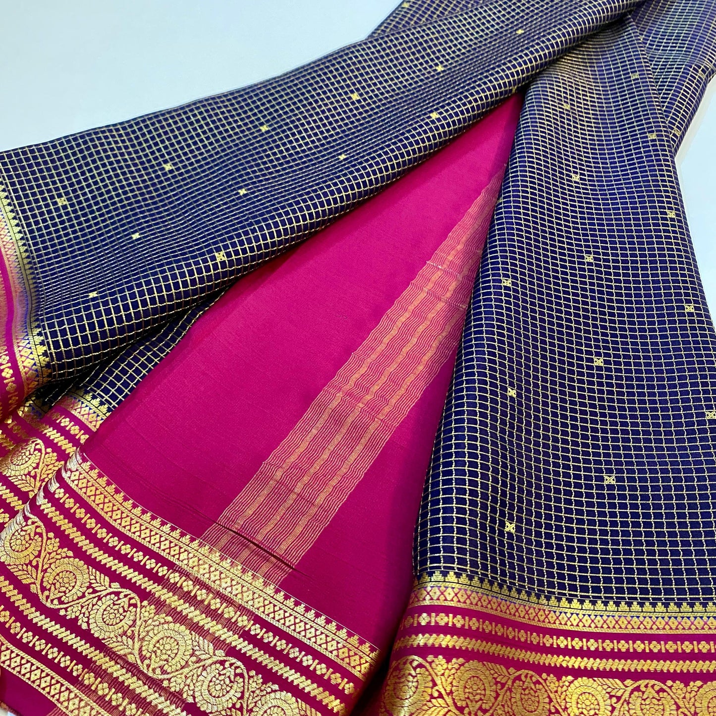 Pure Mysore Silk Saree | 120 grams | KSIC grade