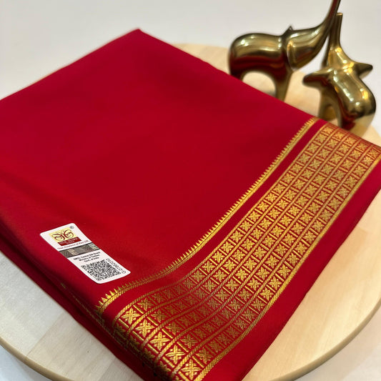 Pure Mysore Silk Saree | 100 grams | KSIC grade Silk
