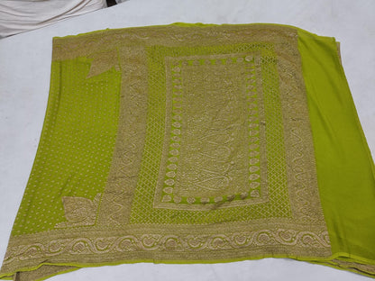 Banarasi Khaddi Chiffon Saree