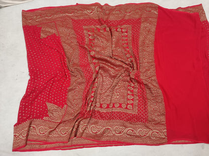 Banarasi Khaddi Chiffon Saree