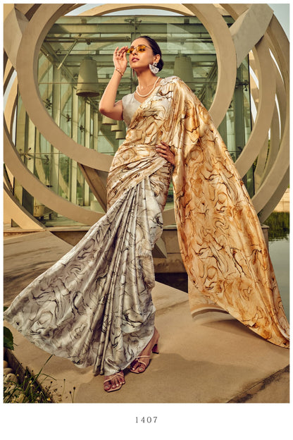 Japan Satin Crepe Saree