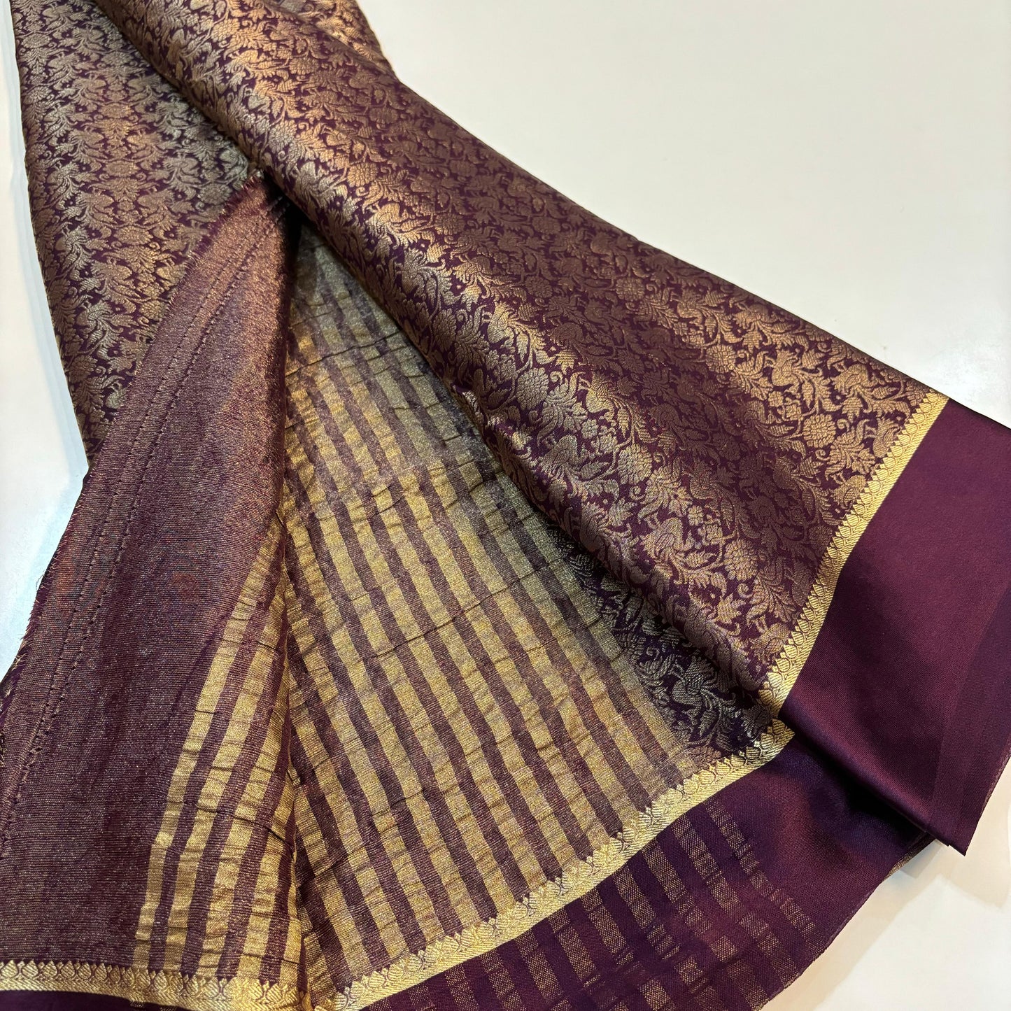 Brocade Mysore Silk Saree | 90 grams