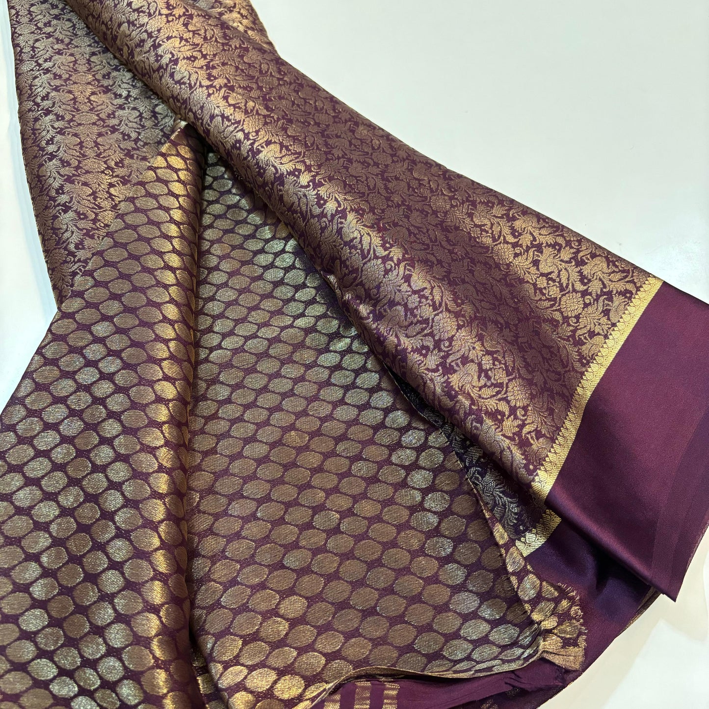 Brocade Mysore Silk Saree | 90 grams