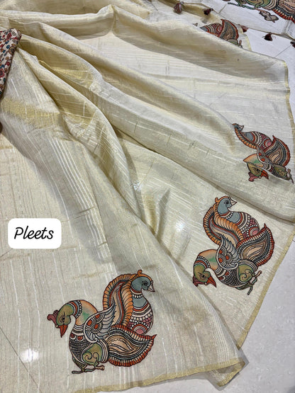 Banarasi Linen Silk Saree