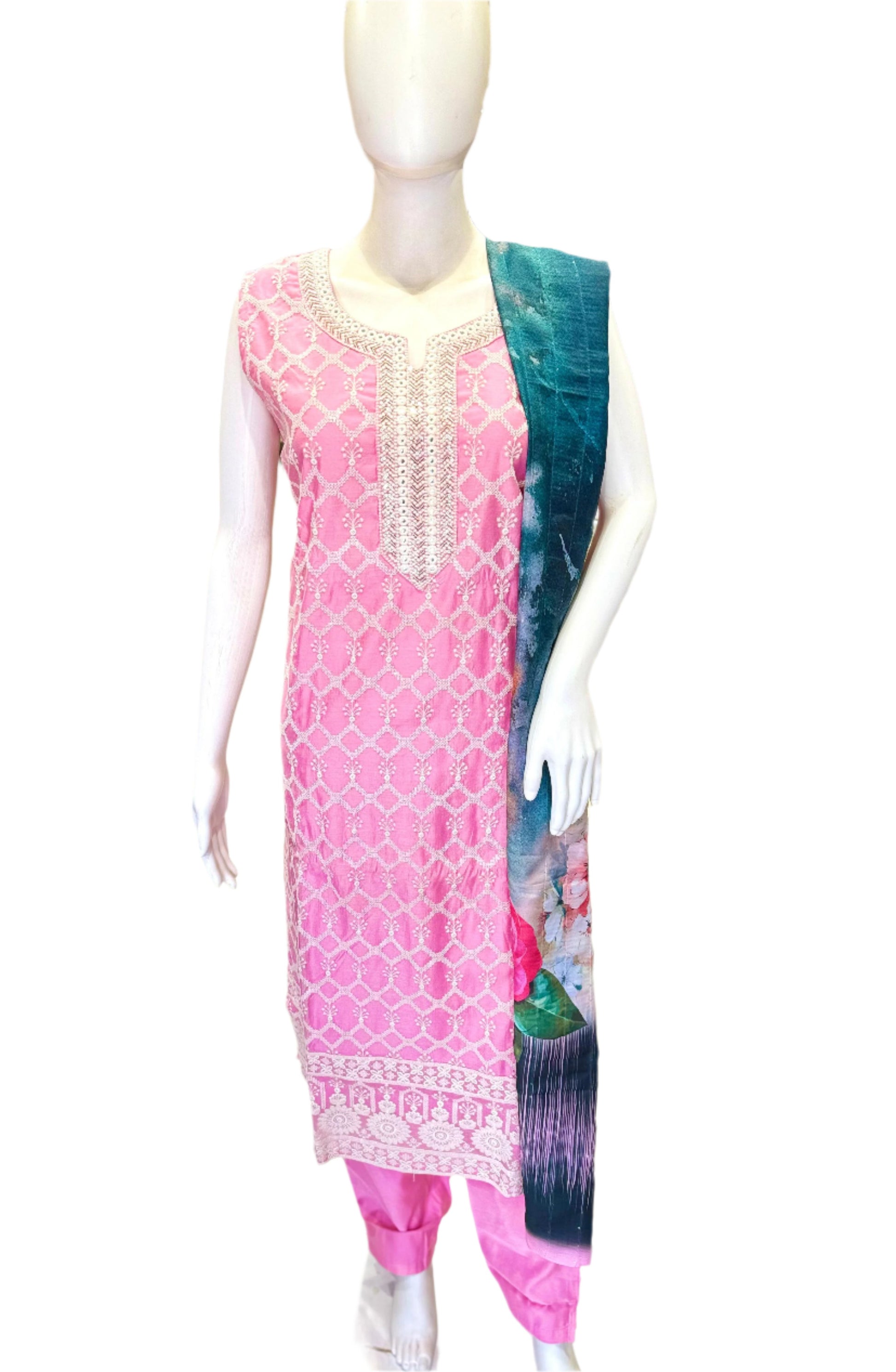 Designer Chanderi Silk Chudidar