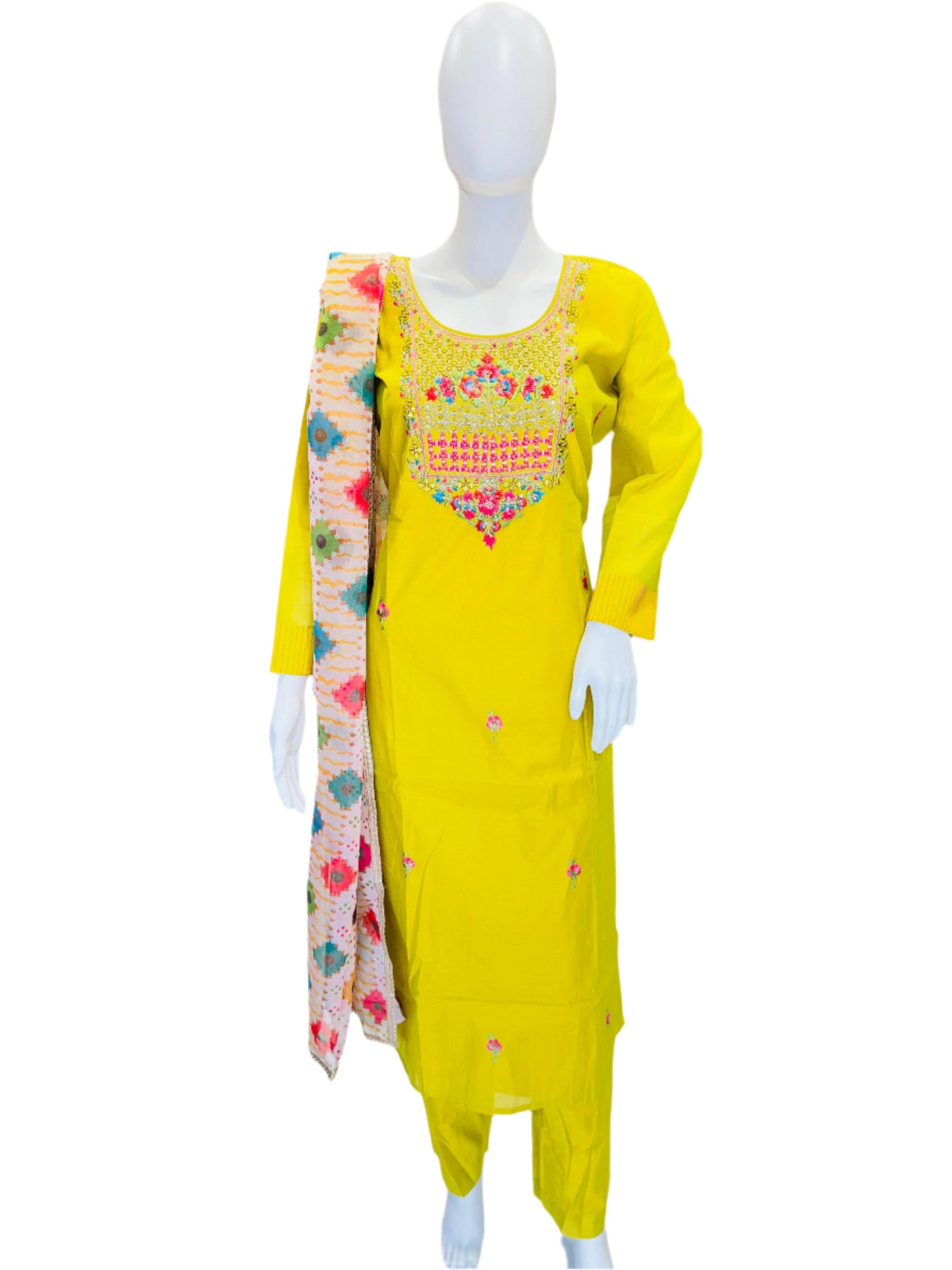 Designer Chanderi Silk Chudidar