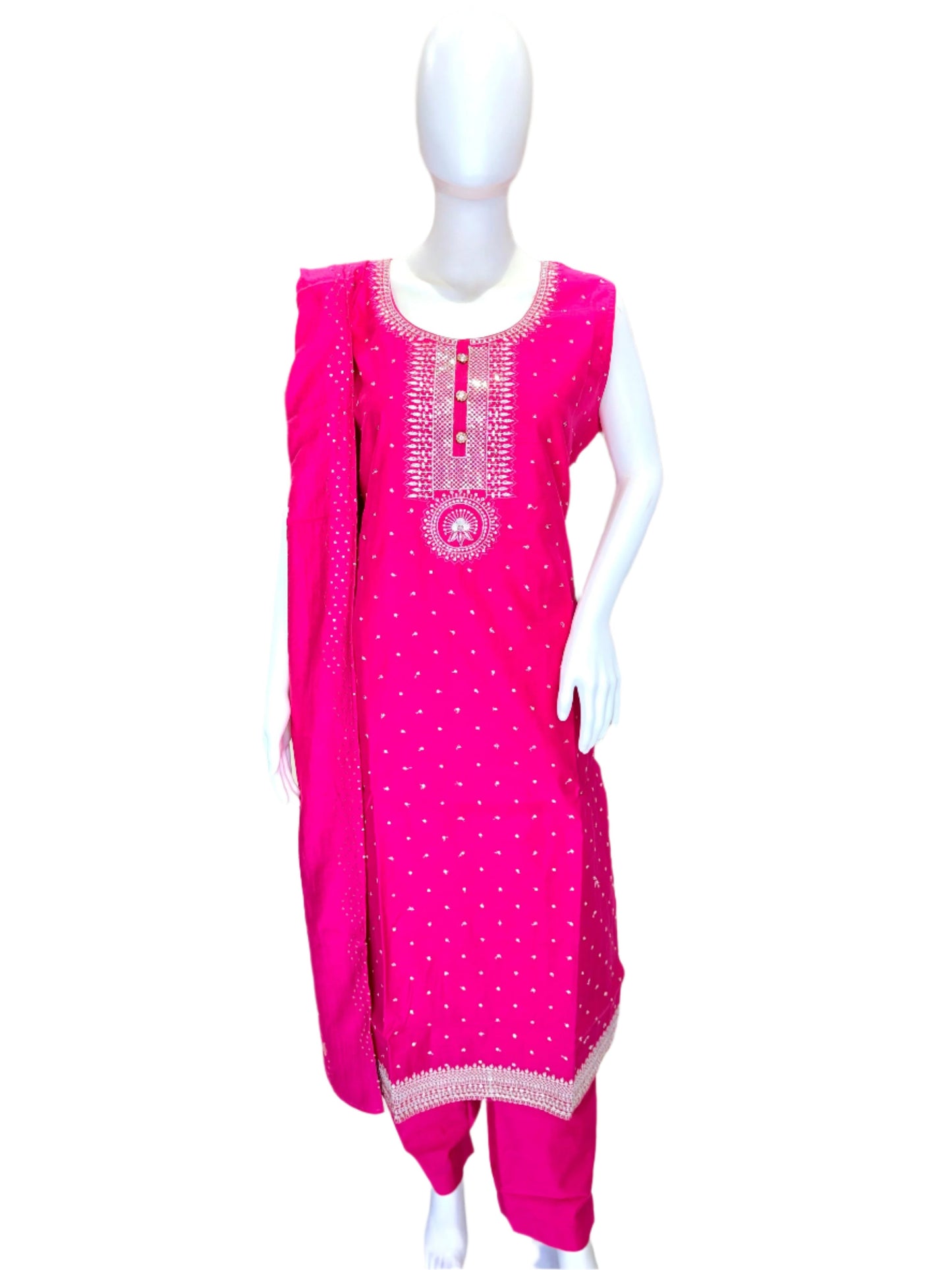 Designer Chanderi Silk Chudidar