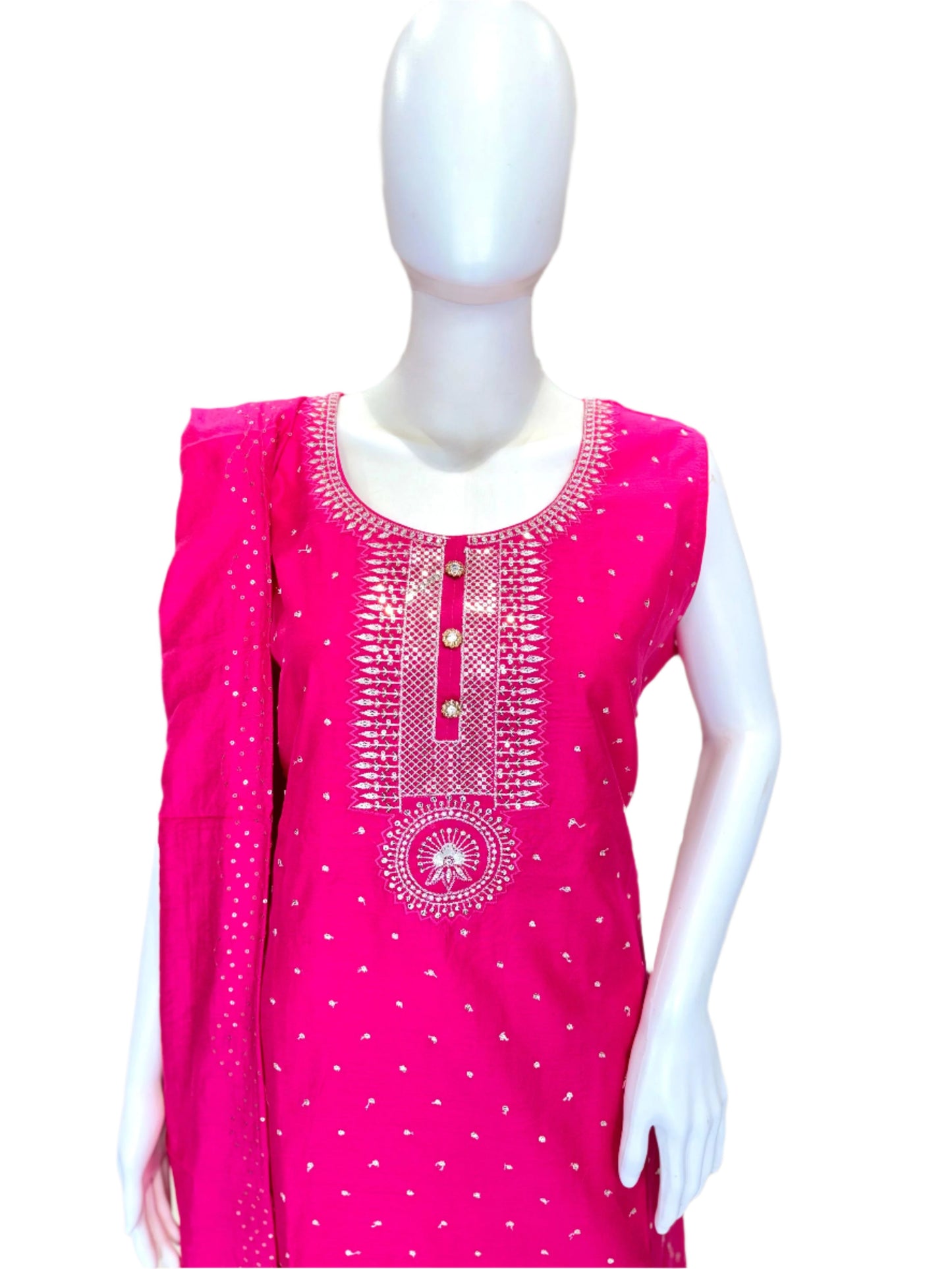 Designer Chanderi Silk Chudidar