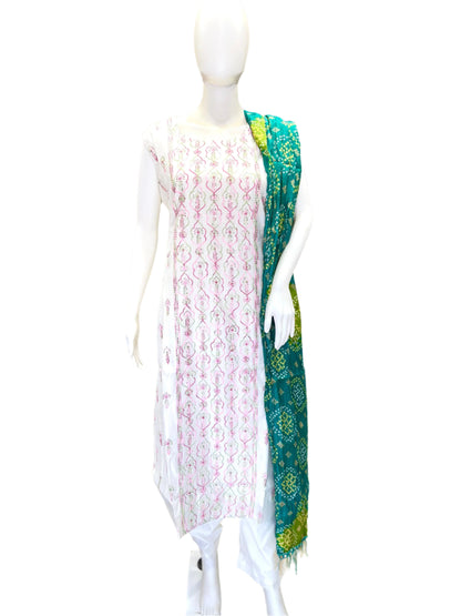 Designer Chanderi Silk Chudidar