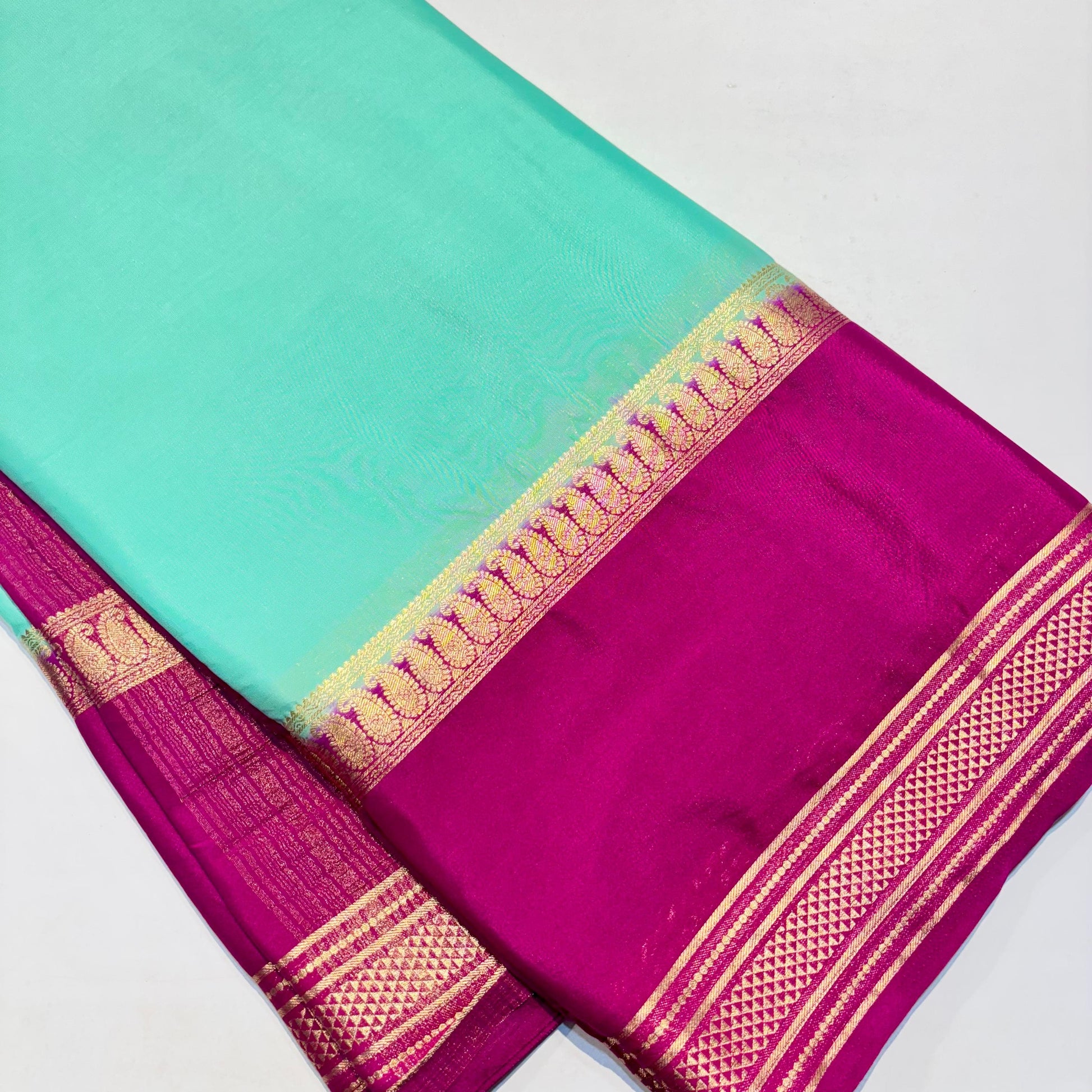 Semi Mysore Crepe Saree