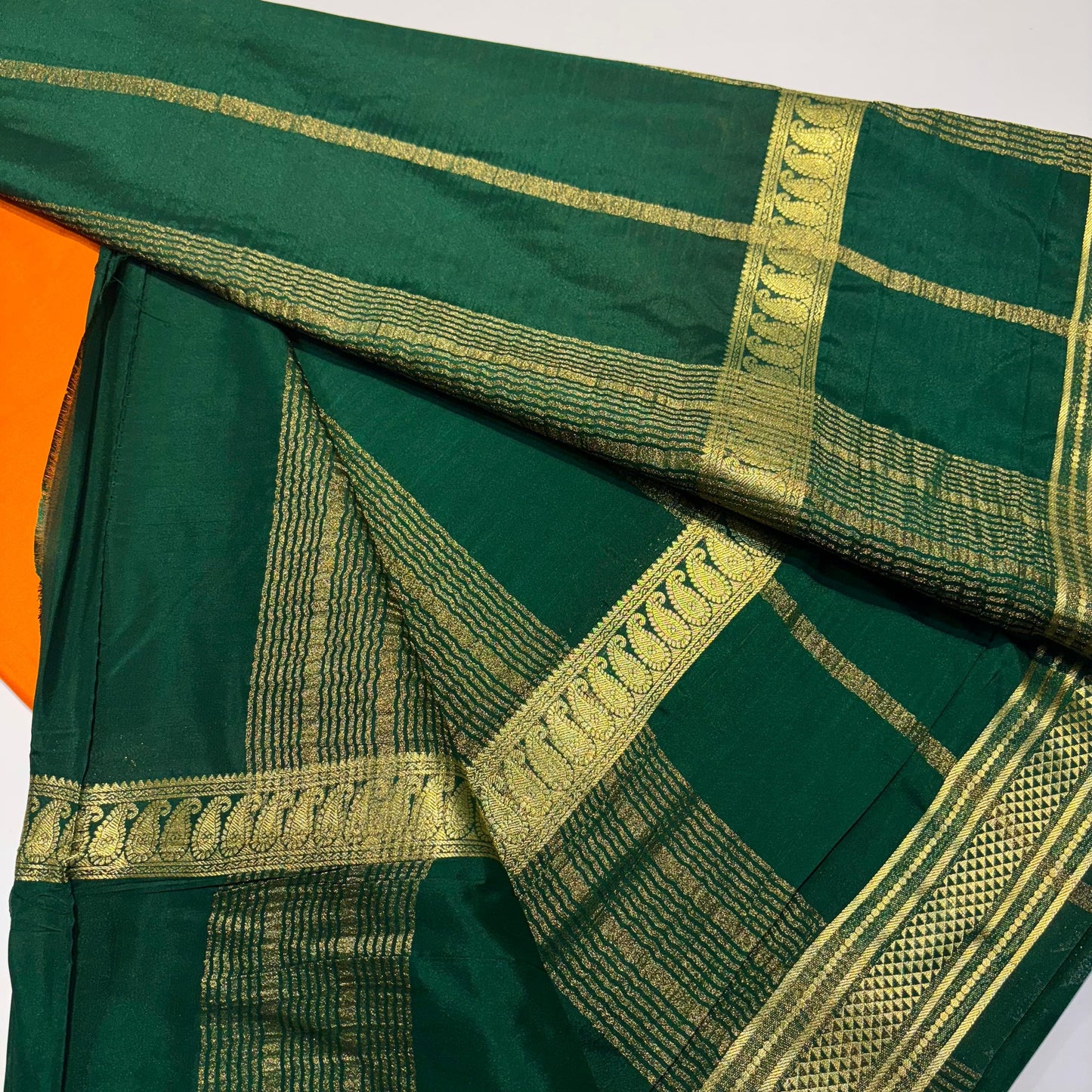 Semi Mysore Crepe Saree