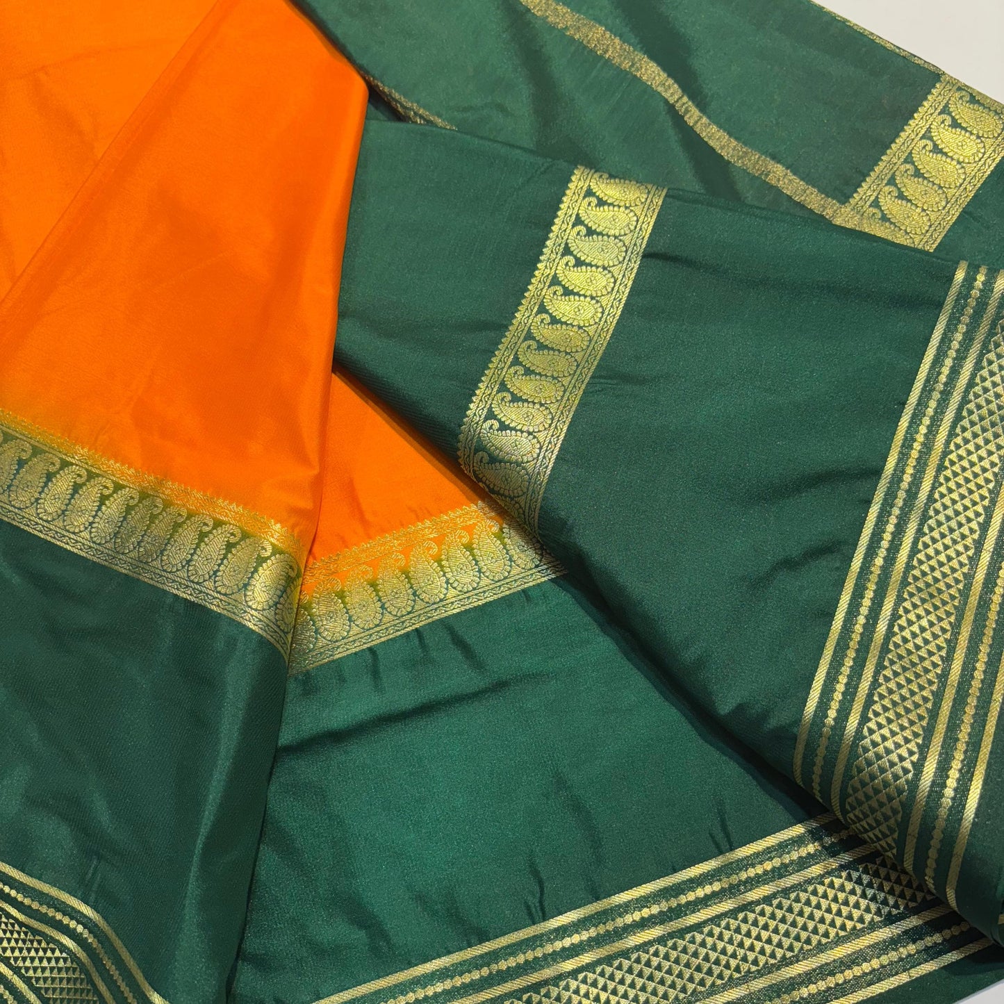 Semi Mysore Crepe Saree