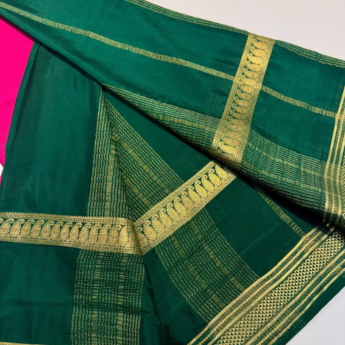 Semi Mysore Crepe Saree