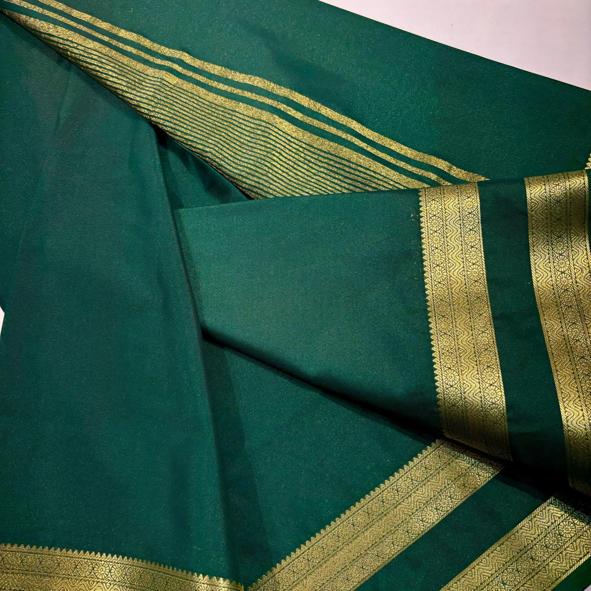 Semi Mysore Crepe Saree