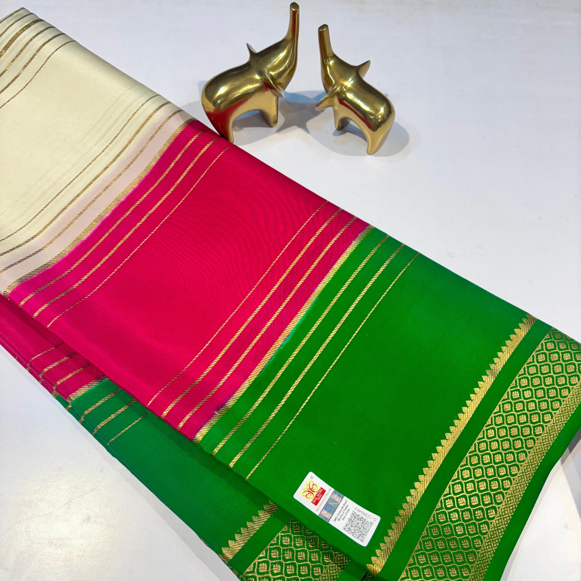 3D Mysore Silk Saree