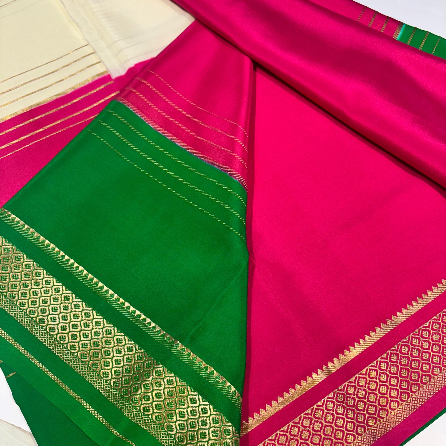 3D Mysore Silk Saree