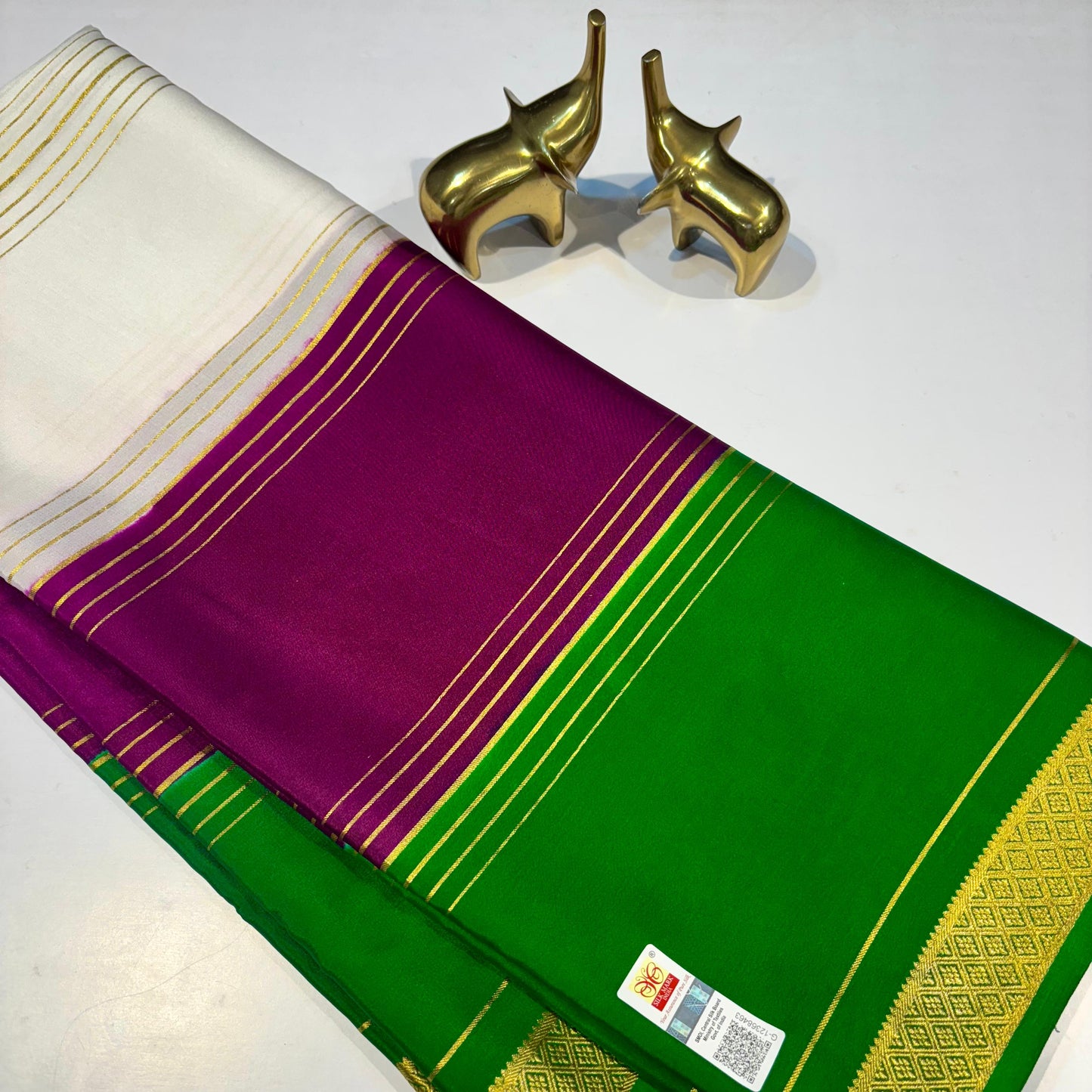 3D Mysore Silk Saree 