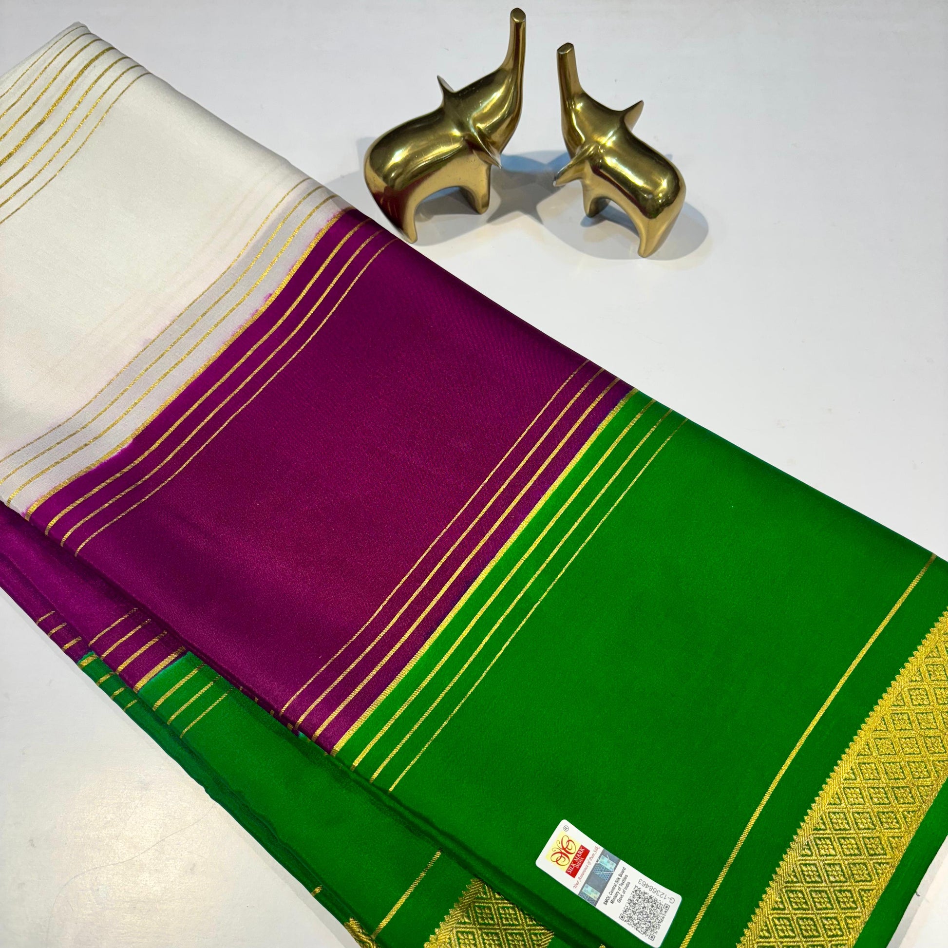 3D Mysore Silk Saree 