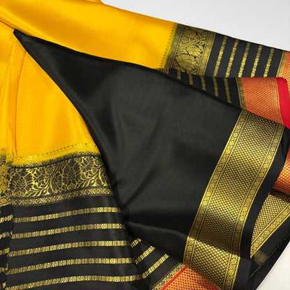 3D Contrast Mysore Silk Saree